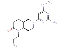 (4aS*,8aR*)-6-[2-amino-6-(methylamino)pyrimidin-4-yl]-1-propyloctahydro-1,6-naphthyridin-2(1H)-one