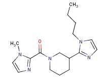 3-(1-butyl-1H-imidazol-2-yl)-1-[(1-methyl-1H-imidazol-2-yl)carbonyl]piperidine