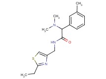 2-(dimethylamino)-N-[(2-ethyl-1,3-thiazol-4-yl)methyl]-2-(3-methylphenyl)acetamide