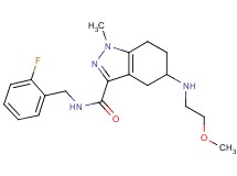 N-(2-fluorobenzyl)-5-[(2-methoxyethyl)amino]-1-methyl-4,5,6,7-tetrahydro-1H-indazole-3-carboxamide
