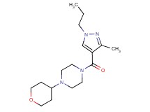 1-[(3-methyl-1-propyl-1H-pyrazol-4-yl)carbonyl]-4-(tetrahydro-2H-pyran-4-yl)piperazine