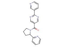 2-pyridin-3-yl-5-[(2-pyridin-2-ylpyrrolidin-1-yl)carbonyl]pyrimidine