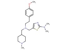 5-({[2-(4-methoxyphenyl)ethyl][(1-methyl-4-piperidinyl)methyl]amino}methyl)-N,N-dimethyl-1,3-thiazol-2-amine