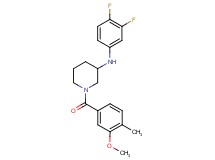 N-(3,4-difluorophenyl)-1-(3-methoxy-4-methylbenzoyl)-3-piperidinamine