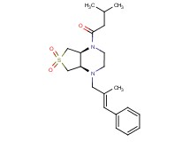 (4aR*,7aS*)-1-(3-methylbutanoyl)-4-[(2E)-2-methyl-3-phenyl-2-propen-1-yl]octahydrothieno[3,4-b]pyrazine 6,6-dioxide
