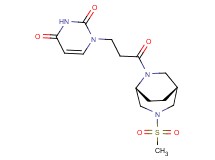 1-{3-[(1R*,5R*)-3-(methylsulfonyl)-3,6-diazabicyclo[3.2.2]non-6-yl]-3-oxopropyl}-2,4(1H,3H)-pyrimidinedione