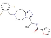 N-{1-[7-(2,6-difluorobenzyl)-6,7,8,9-tetrahydro-5H-[1,2,4]triazolo[4,3-d][1,4]diazepin-3-yl]ethyl}-2-furamide