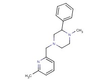 1-methyl-4-[(6-methylpyridin-2-yl)methyl]-2-phenylpiperazine
