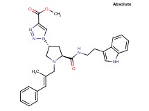 methyl 1-{(3R,5S)-5-({[2-(1H-indol-3-yl)ethyl]amino}carbonyl)-1-[(2E)-2-methyl-3-phenyl-2-propen-1-yl]-3-pyrrolidinyl}-1H-1,2,3-triazole-4-carboxylate