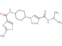 N-isopropyl-1-(cis-4-{[(2-methyl-1,3-thiazol-4-yl)carbonyl]amino}cyclohexyl)-1H-1,2,3-triazole-4-carboxamide