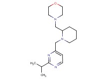 4-({1-[(2-isopropyl-4-pyrimidinyl)methyl]-2-piperidinyl}methyl)morpholine