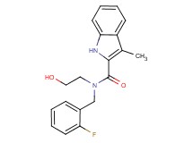 N-(2-fluorobenzyl)-N-(2-hydroxyethyl)-3-methyl-1H-indole-2-carboxamide
