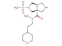 (3aR*,6aR*)-N-methyl-2-(methylsulfonyl)-N-[2-(tetrahydro-2H-pyran-4-yl)ethyl]hexahydropyrrolo[3,4-c]pyrrole-3a(1H)-carboxamide