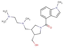 {(3R*,4R*)-4-{[[2-(dimethylamino)ethyl](methyl)amino]methyl}-1-[(1-methyl-1H-indol-4-yl)carbonyl]pyrrolidin-3-yl}methanol