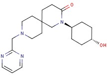2-(trans-4-hydroxycyclohexyl)-9-(pyrimidin-2-ylmethyl)-2,9-diazaspiro[5.5]undecan-3-one