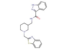 N-{[1-(1,3-benzothiazol-2-ylmethyl)-3-piperidinyl]methyl}-1H-indazole-3-carboxamide