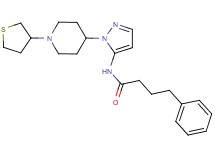 4-phenyl-N-{1-[1-(tetrahydro-3-thienyl)-4-piperidinyl]-1H-pyrazol-5-yl}butanamide