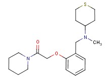 N-methyl-N-[2-(2-oxo-2-piperidin-1-ylethoxy)benzyl]tetrahydro-2H-thiopyran-4-amine