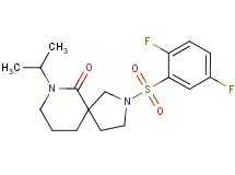 2-[(2,5-difluorophenyl)sulfonyl]-7-isopropyl-2,7-diazaspiro[4.5]decan-6-one