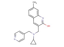 3-{[cyclopropyl(4-pyridinylmethyl)amino]methyl}-7-methyl-2-quinolinol