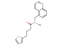 N-methyl-N-(5-quinolinylmethyl)-4-(2-thienyl)butanamide