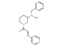 N-benzyl-N-methyl-1-[(2E)-3-(4-pyridinyl)-2-propenoyl]-3-piperidinamine
