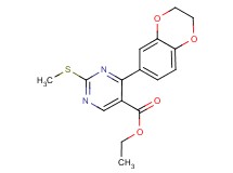 ethyl 4-(2,3-dihydro-1,4-benzodioxin-6-yl)-2-(methylthio)pyrimidine-5-carboxylate