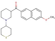 (6-methoxy-2-naphthyl)[1-(tetrahydro-2H-thiopyran-4-yl)-3-piperidinyl]methanone