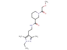 N-[2-(1-ethyl-3,5-dimethyl-1H-pyrazol-4-yl)ethyl]-1-(methoxyacetyl)-3-piperidinecarboxamide