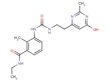 N-ethyl-3-[({[2-(6-hydroxy-2-methylpyrimidin-4-yl)ethyl]amino}carbonyl)amino]-2-methylbenzamide