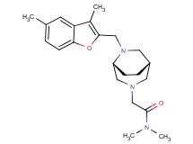 2-{(1S*,5R*)-6-[(3,5-dimethyl-1-benzofuran-2-yl)methyl]-3,6-diazabicyclo[3.2.2]non-3-yl}-N,N-dimethylacetamide
