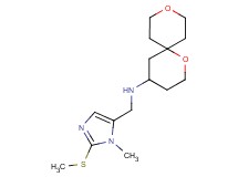1,9-dioxaspiro[5.5]undec-4-yl{[1-methyl-2-(methylthio)-1H-imidazol-5-yl]methyl}amine