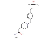 2-{1-[4-(3-hydroxy-3-methylbutyl)benzyl]-4-piperidinyl}-N-methylacetamide