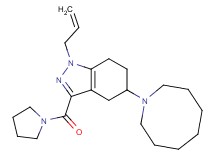 1-allyl-5-(1-azocanyl)-3-(1-pyrrolidinylcarbonyl)-4,5,6,7-tetrahydro-1H-indazole