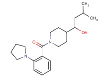 3-methyl-1-{1-[2-(1-pyrrolidinyl)benzoyl]-4-piperidinyl}-1-butanol