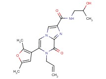 7-allyl-6-(2,5-dimethyl-3-furyl)-N-(2-hydroxypropyl)-8-oxo-7,8-dihydroimidazo[1,2-a]pyrazine-2-carboxamide