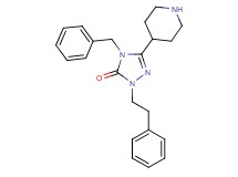 4-benzyl-2-(2-phenylethyl)-5-(4-piperidinyl)-2,4-dihydro-3H-1,2,4-triazol-3-one dihydrochloride