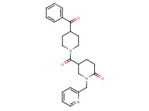 5-[(4-benzoyl-1-piperidinyl)carbonyl]-1-(2-pyridinylmethyl)-2-piperidinone
