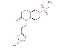 (4aS*,8aR*)-6-(ethylsulfonyl)-1-[2-(5-methyl-2-furyl)ethyl]octahydro-1,6-naphthyridin-2(1H)-one