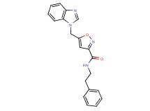 5-(1H-benzimidazol-1-ylmethyl)-N-(2-phenylethyl)-3-isoxazolecarboxamide