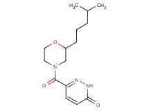 6-{[2-(4-methylpentyl)-4-morpholinyl]carbonyl}-3(2H)-pyridazinone