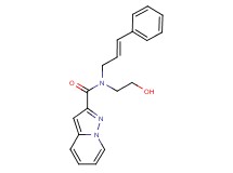 N-(2-hydroxyethyl)-N-[(2E)-3-phenylprop-2-en-1-yl]pyrazolo[1,5-a]pyridine-2-carboxamide