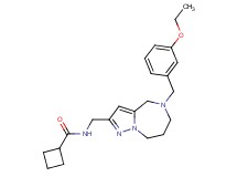 N-{[5-(3-ethoxybenzyl)-5,6,7,8-tetrahydro-4H-pyrazolo[1,5-a][1,4]diazepin-2-yl]methyl}cyclobutanecarboxamide