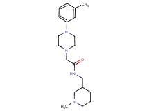 2-[4-(3-methylphenyl)piperazin-1-yl]-N-[(1-methylpiperidin-3-yl)methyl]acetamide