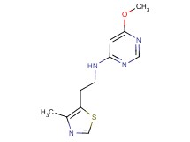 6-methoxy-N-[2-(4-methyl-1,3-thiazol-5-yl)ethyl]pyrimidin-4-amine
