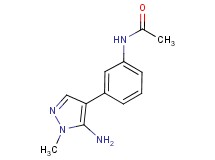 N-[3-(5-amino-1-methyl-1H-pyrazol-4-yl)phenyl]acetamide