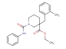 ethyl 1-(anilinocarbonyl)-3-(2-methylbenzyl)-3-piperidinecarboxylate