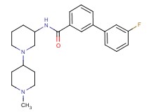 3'-fluoro-N-(1'-methyl-1,4'-bipiperidin-3-yl)-3-biphenylcarboxamide