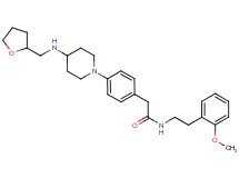 N-[2-(2-methoxyphenyl)ethyl]-2-(4-{4-[(tetrahydro-2-furanylmethyl)amino]-1-piperidinyl}phenyl)acetamide