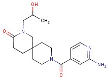 9-(2-aminoisonicotinoyl)-2-(2-hydroxypropyl)-2,9-diazaspiro[5.5]undecan-3-one